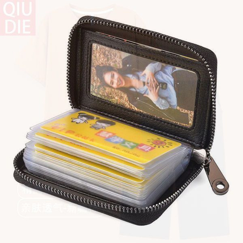 PU bőr kártyatartó szarvasmarha bőr belsővel, uniszex dizájn, egyszínű, kompakt, 2024 tavaszi kiadás