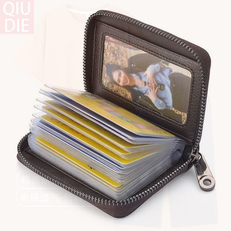 PU bőr kártyatartó szarvasmarha bőr belsővel, uniszex dizájn, egyszínű, kompakt, 2024 tavaszi kiadás