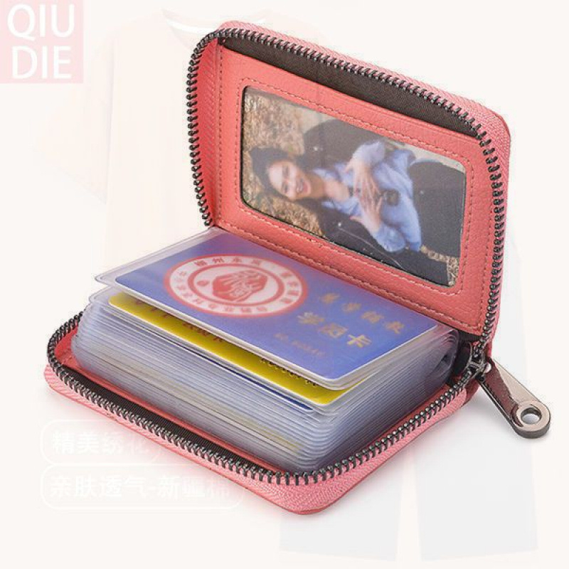 PU bőr kártyatartó szarvasmarha bőr belsővel, uniszex dizájn, egyszínű, kompakt, 2024 tavaszi kiadás