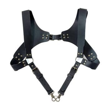 Muške kožne trake za hlače s dvije kopče, podesiva duljina, univerzalna veličina