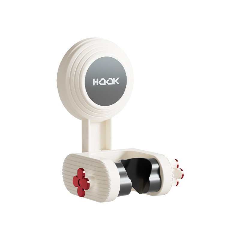 Suport pentru duș cap – mobil, fără găuri (Montaj: pe perete prin aspirație; Material: plastic; Stil: simplu și modern; Categoria: raft de baie)