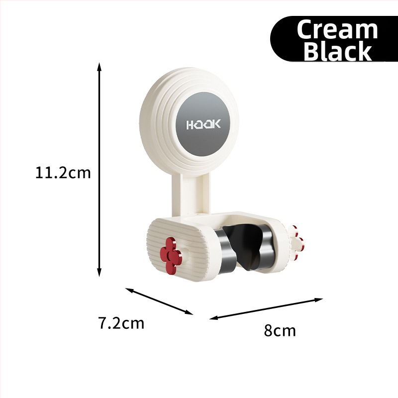 Dušo galvos laikiklis – judantis, be gręžimo (Montavimas: siurbimo prie sienos; Medžiaga: plastikas; Stilius: paprastas ir šiuolaikiškas; Kategorija: vonios lentyna)