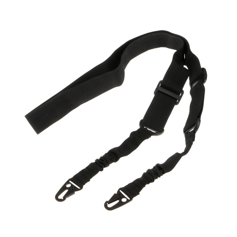 Kétpontú taktikai fegyverszíj kültéri használatra, állítható hosszúságú, keresztpánttal kompatibilis, uniszex, imitáció nylon.