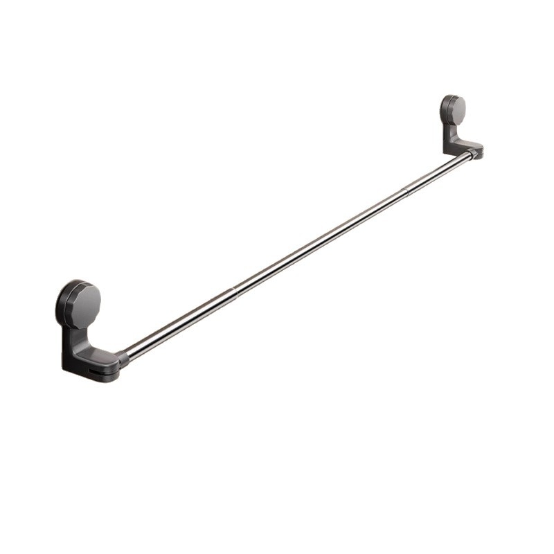 Raft de prosoape telescopic cu ventuză, fără găuri, din plastic, marca Qiwang