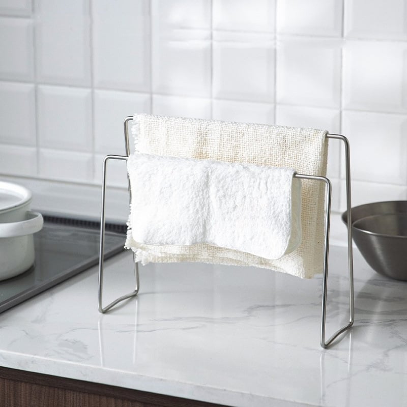 Držač za krpe za kuhinju od 304 nehrđajućeg čelika, stolna instalacija, 1. razina, klasični kineski stil, skladištenje u kuhinji, na stolu i u kupaoni