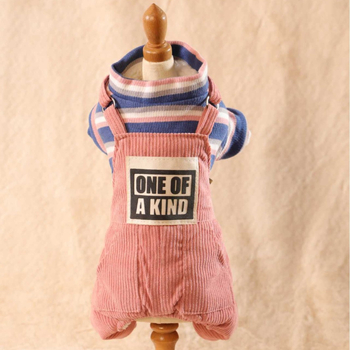 Jimmy Doll гащеризон за кучета с презрамки, Shake velvet материал, стил casual, облекло за домашни любимци