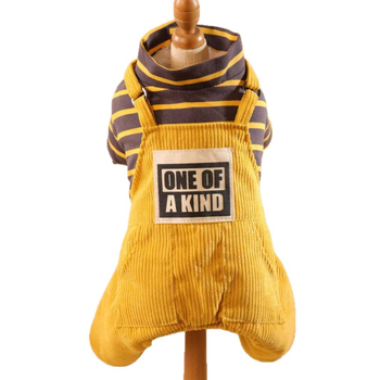 Jimmy Doll гащеризон за кучета с презрамки, Shake velvet материал, стил casual, облекло за домашни любимци