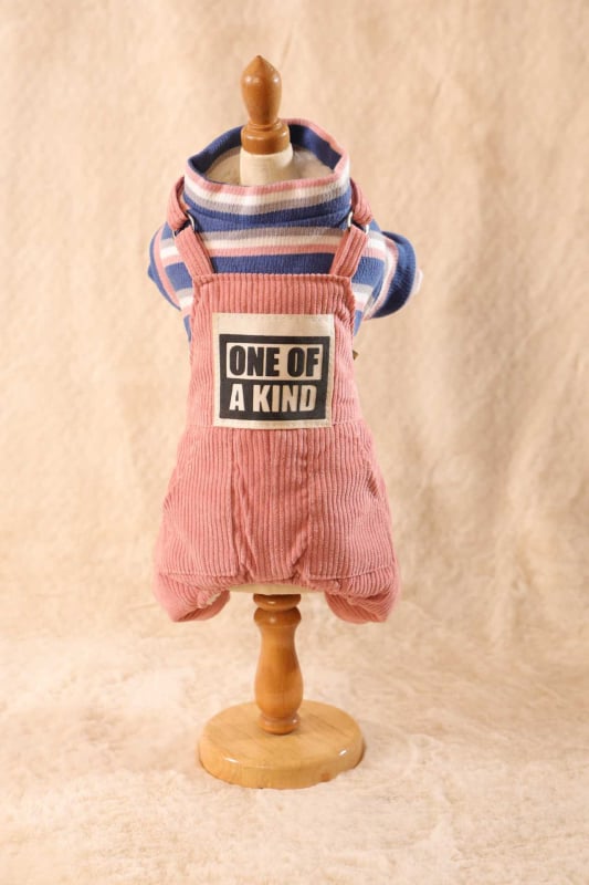 Jimmy Doll гащеризон за кучета с презрамки, Shake velvet материал, стил casual, облекло за домашни любимци