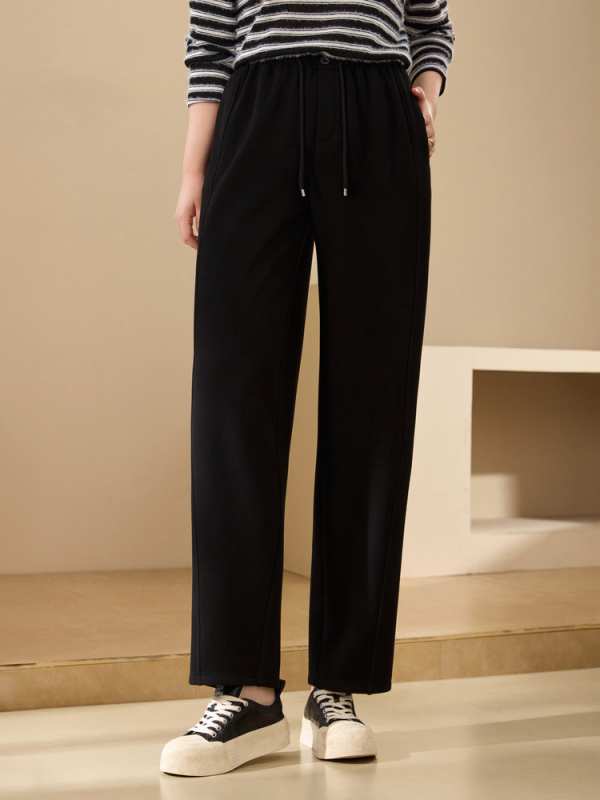 Pudding Pants - Μαλακά, αναπνέουσες ίσια παντελόνια για γυναίκες, Φθινόπωρο 2024, ίνες βισκόζης, περιεκτικότητα 30-50% βισκόζη