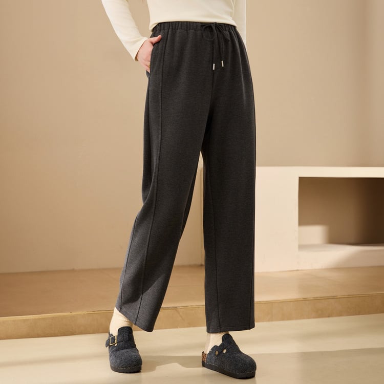 Pudding Pants - Μαλακά, αναπνέουσες ίσια παντελόνια για γυναίκες, Φθινόπωρο 2024, ίνες βισκόζης, περιεκτικότητα 30-50% βισκόζη