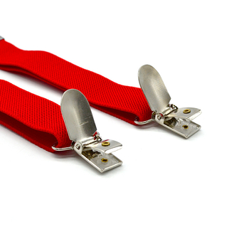 Dječje naramenice za hlače s četiri klipsa i trokuti trakom (elastičan materijal; 4 klipsa; podesiva duljina; snažna elastičnost; križni pojas)