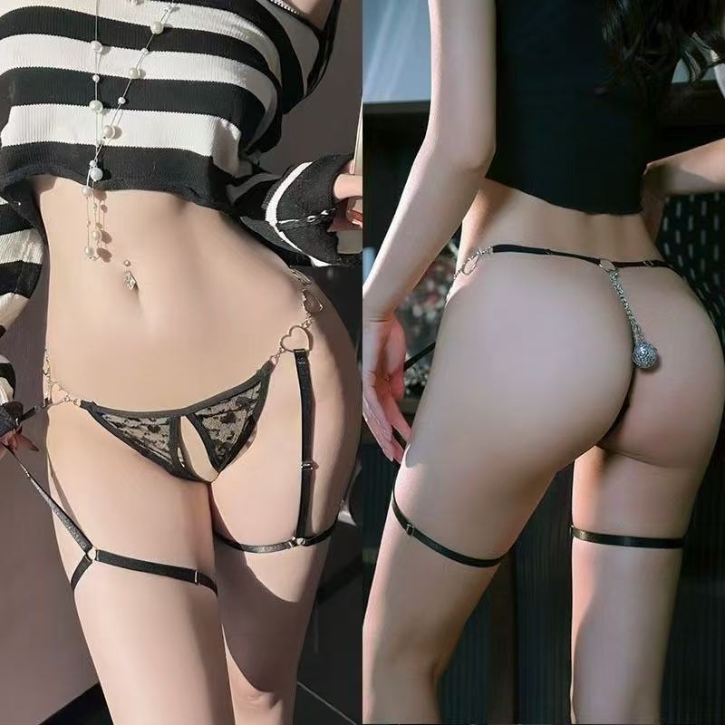 Nocariah Bodysuit sexy pentru femei, cu bretele, inel la gleznă și zona intimă deschisă — poliester, 80–90% poliester, vara 2025