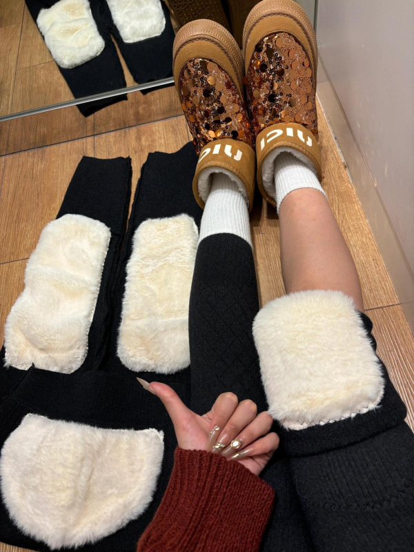 Дамски дебели леггинси от вълна и кашмир със флис подплата, 3/4 дължина, тесен силует, топли