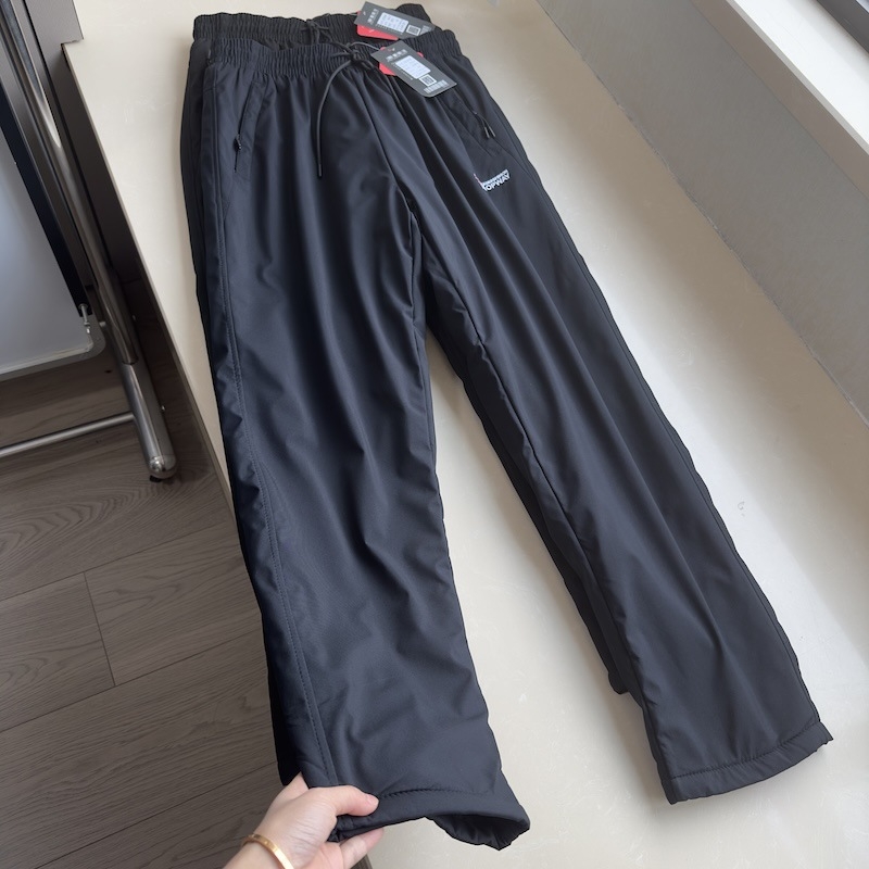 Ανδρικά παντελόνια με ίσιο κόψιμο, ελαστική μέση, αδιάβροχα, αντιανεμικά, φλις επένδυση