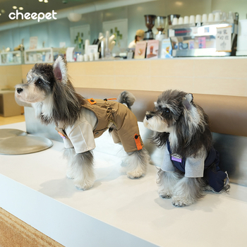 Cheepet Гащеризон в стил cargo за домашни любимци – полиестер, есен-зима, за кучета и котки