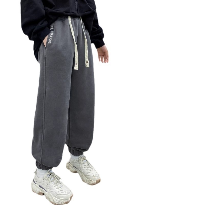 Dječje hlače s fleece podstavom, debele zimske, visok struk, 95% poliester, mekana obrada