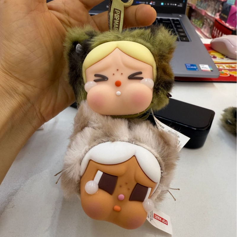 Κλειδοθήκη με βινυλικό πρόσωπο, σειρά Leopard Cat, γλυκό μαλακό κρεμαστό για αυτοκίνητα και τσάντες