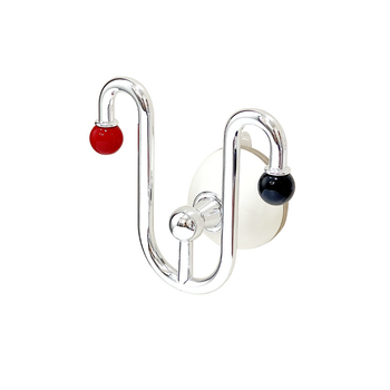 CX Raft pentru pantofi montat pe perete cu ventuză, fără găuri, 1 nivel, baie, ABS+PC+TPU+Oțel inoxidabil