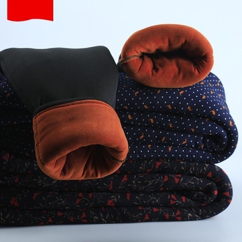 Žieminės šiltos papildomai pildytos medvilninės kelnės, aukštas liemuo, chenille audinys su elastanu, užpildas 70–80%