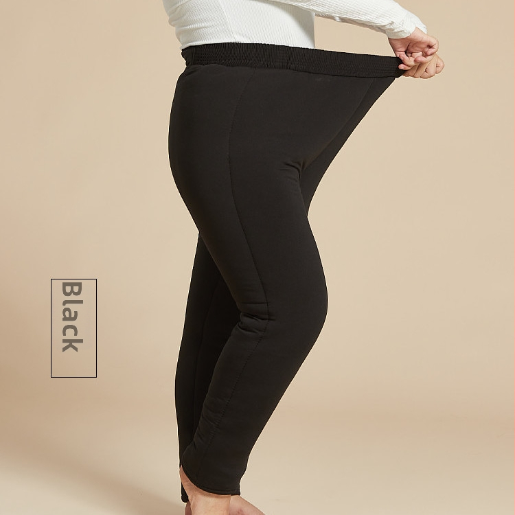 Žieminės šiltos papildomai pildytos medvilninės kelnės, aukštas liemuo, chenille audinys su elastanu, užpildas 70–80%