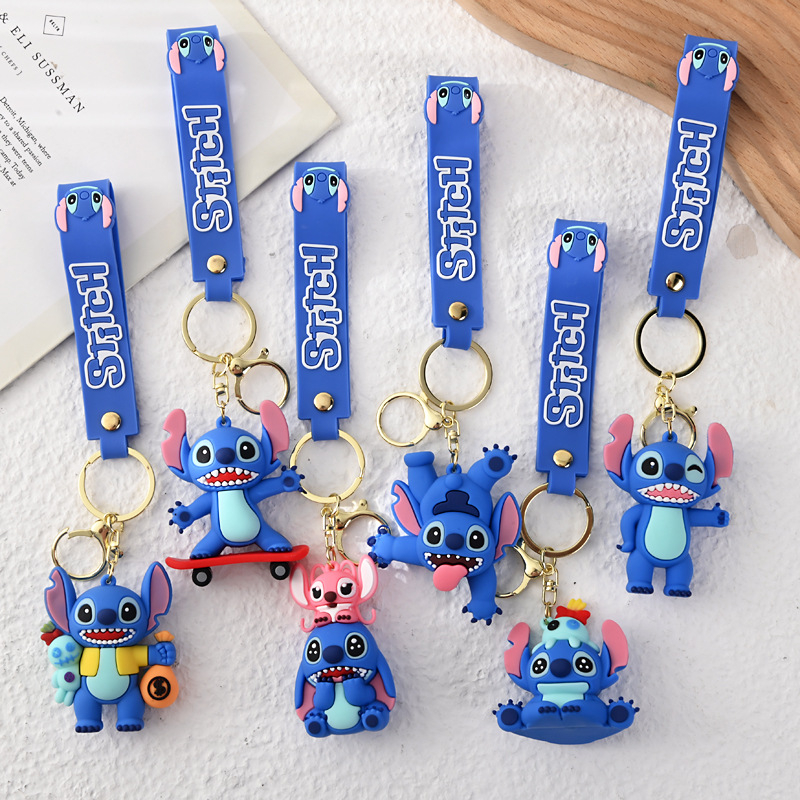 Μπρελόκ Στίτς – καρτούν στυλ, PVC μαλακό πλαστικό κρεμαστό για τσάντες, Maokai