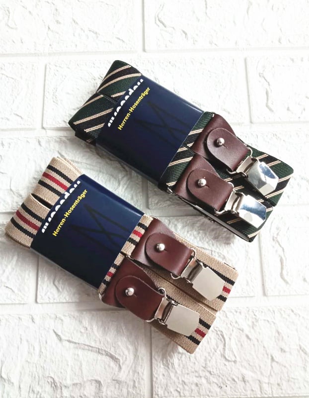 Kožne naramenice s četiri klipsa, podesiva duljina, jaka elastičnost, mogućnost prilagodbe