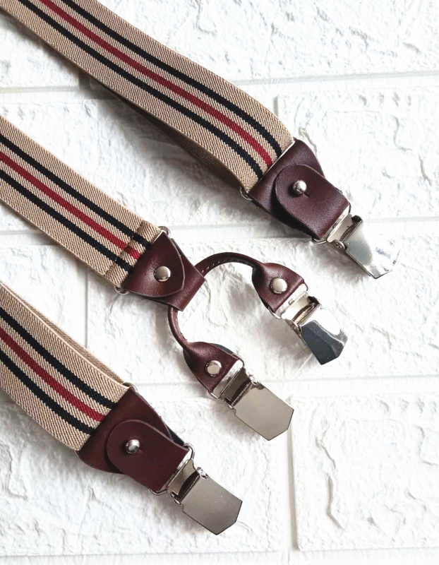 Kožne naramenice s četiri klipsa, podesiva duljina, jaka elastičnost, mogućnost prilagodbe