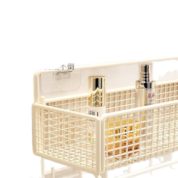 Željezni zidni ormar za kupaonicu, nordičkog stila, 6 etaža, držač za sušilo za kosu, bez bušenja