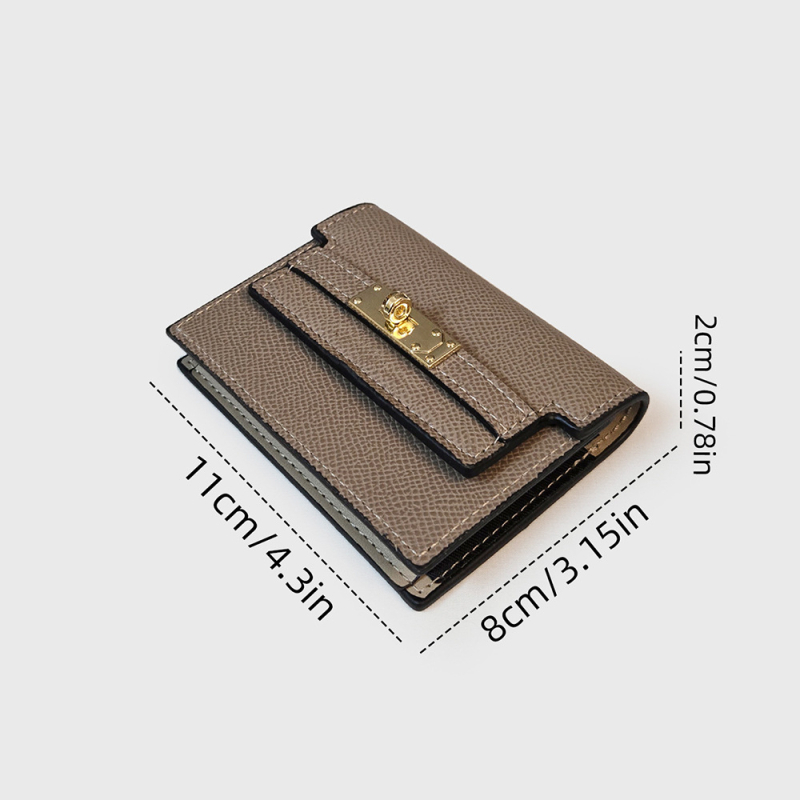 Portcard pentru femei din PU, capacitate mare, rezistent la uzură, căptușire din poliester