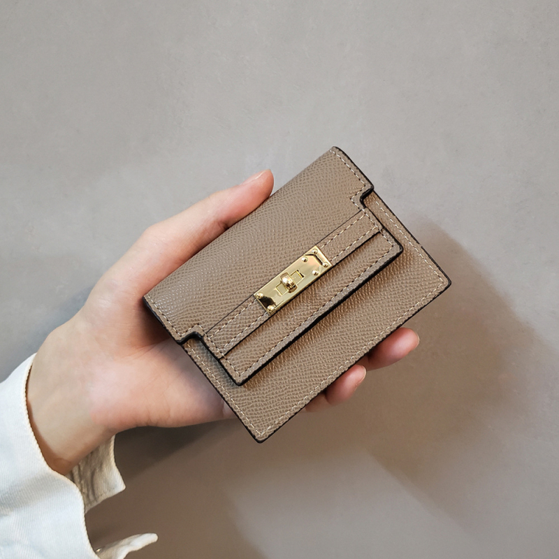 Portcard pentru femei din PU, capacitate mare, rezistent la uzură, căptușire din poliester