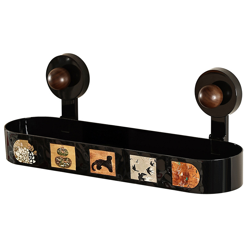 Raft de baie cu ventuze, montaj pe perete fără găuri, stil modern minimalist, model jjdhhvr, brand Sicheng, 1 nivel