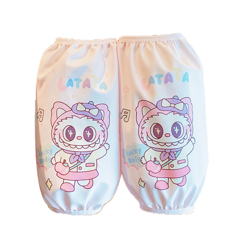 Vaikų rankovinių apsaugų komplektas su karikatūriniu raštu - anti-fouling audinys, unisex, 1–13 metų, tinkama žiemai, pavasariui ir rudeniui.