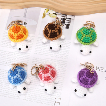 Ključevnik od vune, kukičano, oblik: ključnik, uzorak: kornjača