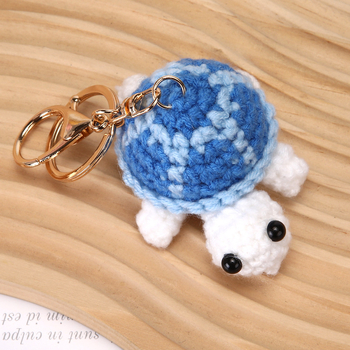 Ključevnik od vune, kukičano, oblik: ključnik, uzorak: kornjača