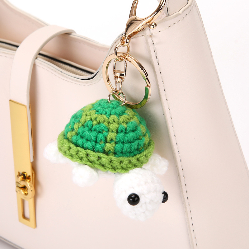 Ključevnik od vune, kukičano, oblik: ključnik, uzorak: kornjača