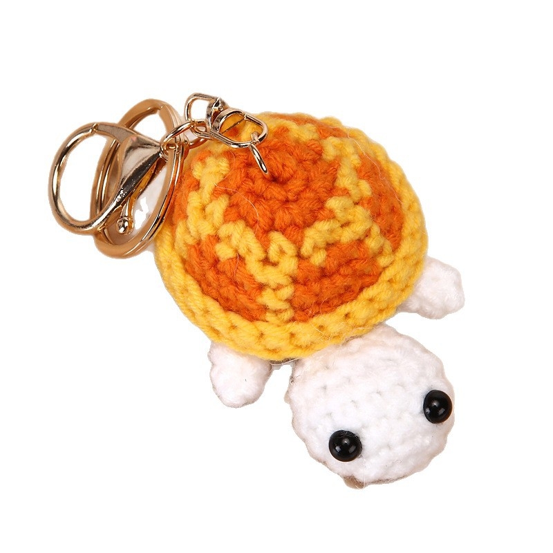 Ključevnik od vune, kukičano, oblik: ključnik, uzorak: kornjača