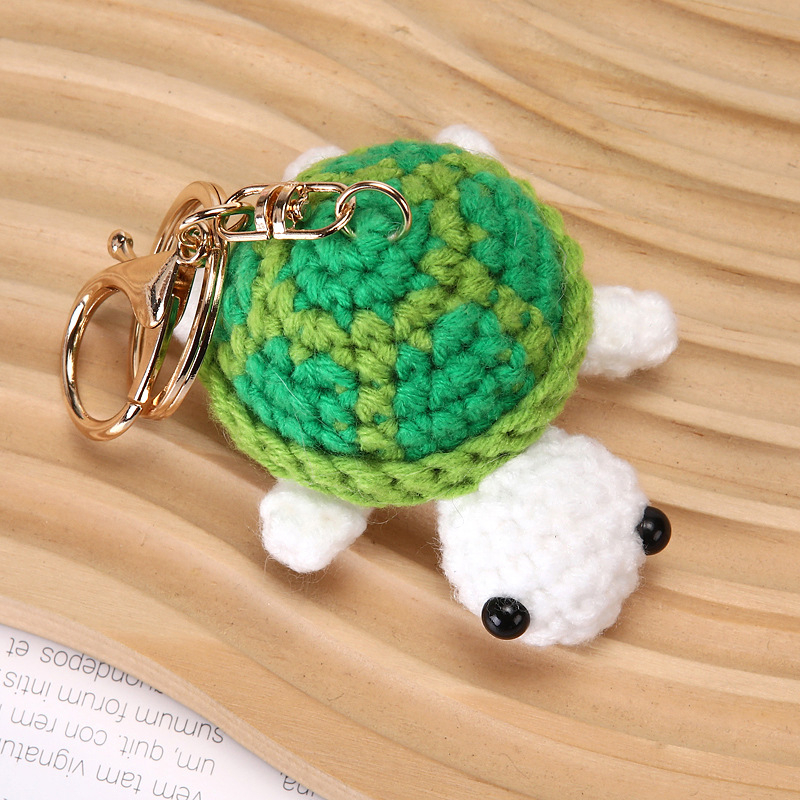 Ključevnik od vune, kukičano, oblik: ključnik, uzorak: kornjača