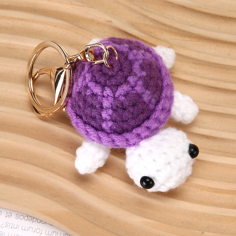 Ključevnik od vune, kukičano, oblik: ključnik, uzorak: kornjača