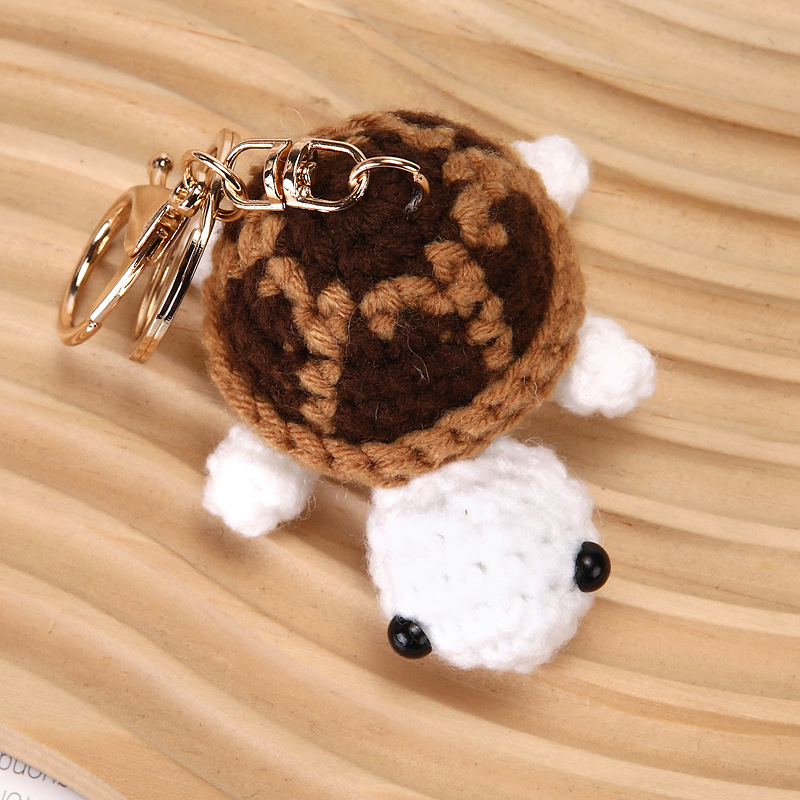 Ključevnik od vune, kukičano, oblik: ključnik, uzorak: kornjača