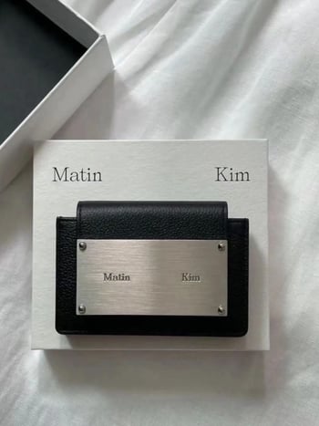 Matinkim Clutch pentru Carduri – Piele Naturală, Piele de Primul Strat, Culoare Solidă, Unisex, Primăvara 2025