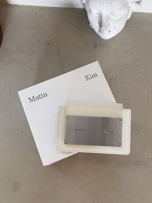 Matinkim Clutch pentru Carduri – Piele Naturală, Piele de Primul Strat, Culoare Solidă, Unisex, Primăvara 2025