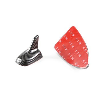 Antena radio auto cu textură de carbon, design în formă de fin de rechin, montaj cu pastă, compatibilitate universală