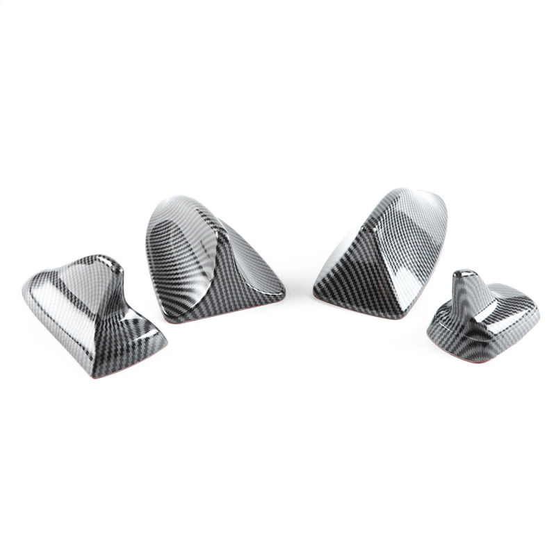 Antena radio auto cu textură de carbon, design în formă de fin de rechin, montaj cu pastă, compatibilitate universală