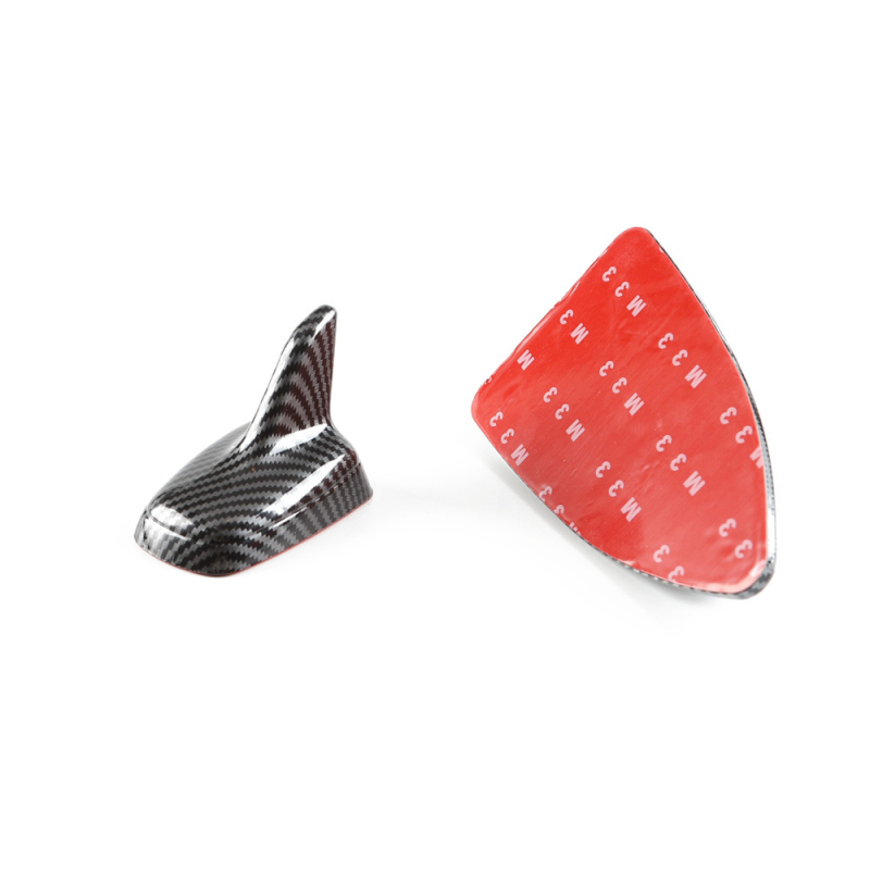 Antena radio auto cu textură de carbon, design în formă de fin de rechin, montaj cu pastă, compatibilitate universală