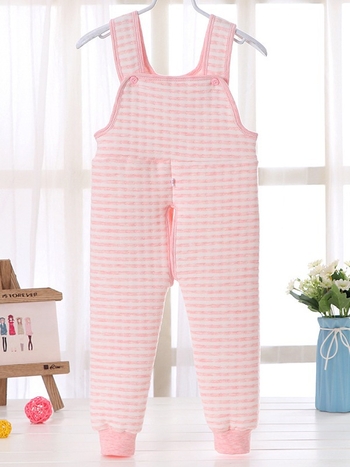 Βρεφικά παντελόνια πιτζάμα με quilted επένδυση φλίς, με άνοιγμα ανάμεσα στα πόδια, υψηλή μέση, φθινοπωρινό-χειμερινό, τριών στρώσεων ζεστασιά, 89.5% βαμβάκι