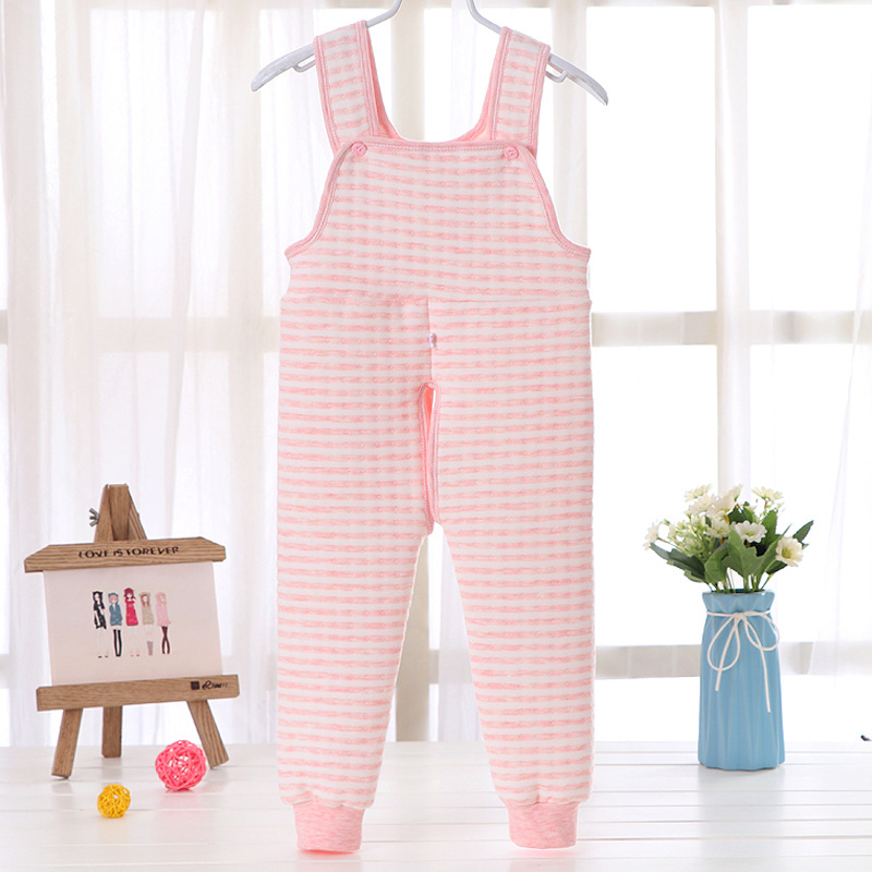 Βρεφικά παντελόνια πιτζάμα με quilted επένδυση φλίς, με άνοιγμα ανάμεσα στα πόδια, υψηλή μέση, φθινοπωρινό-χειμερινό, τριών στρώσεων ζεστασιά, 89.5% βαμβάκι