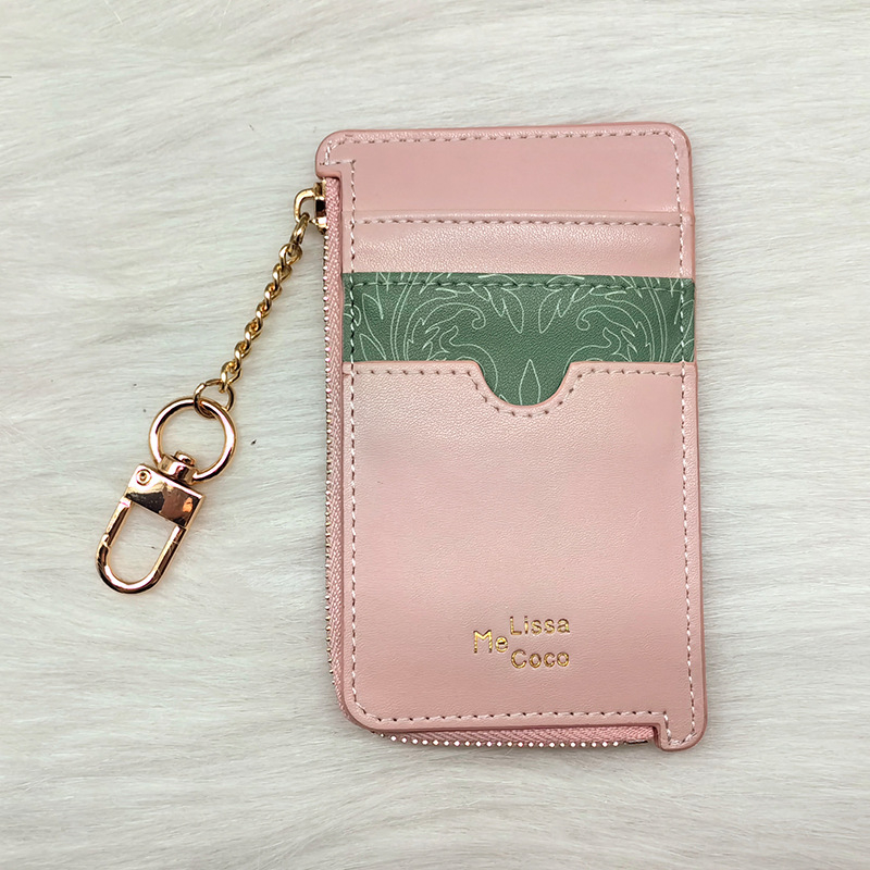 Novčanik za kartice i kovance s kontrastnim dizajnom boja, Melissa Coco PU, gradska jednostavnost, ultra lagan, 1 preklop