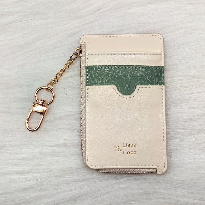 Novčanik za kartice i kovance s kontrastnim dizajnom boja, Melissa Coco PU, gradska jednostavnost, ultra lagan, 1 preklop