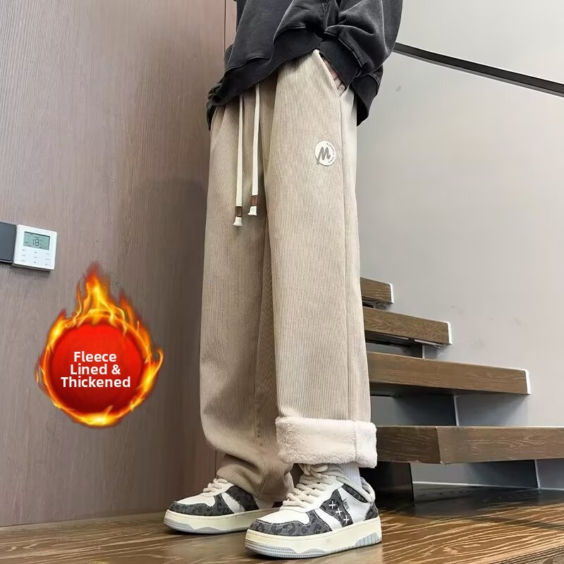 Noortes sportpüksid tüdrukutele, vaba lõikega sirge lõige, puuvill-spandex segu, elastne vöökoht, paks materjal (puuvill-spandex segu, elastne vöökoht, vaba lõige, paks materjal)