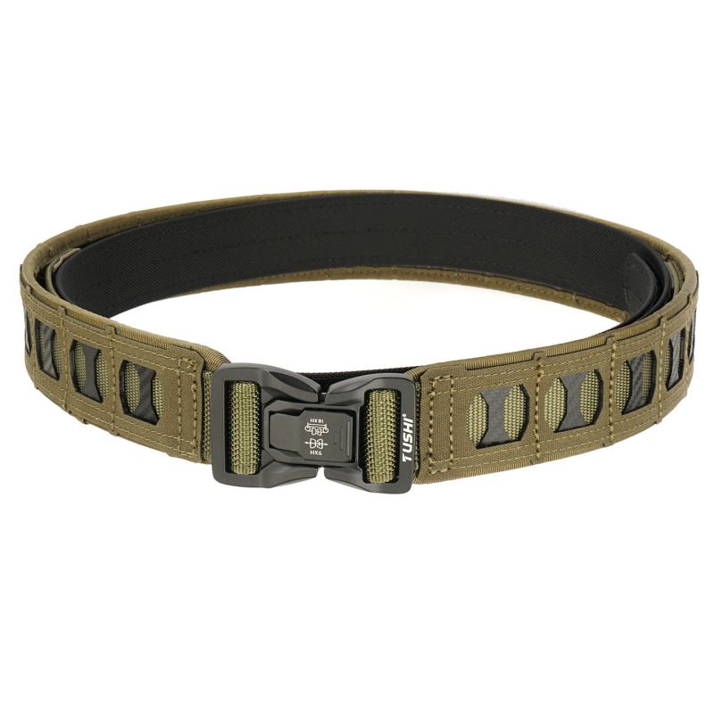 Curea tactică din nylon cu cataramă din aliaj, închidere cu cataramă, lățime groasă (>4 cm), finisaj placare electrolitică